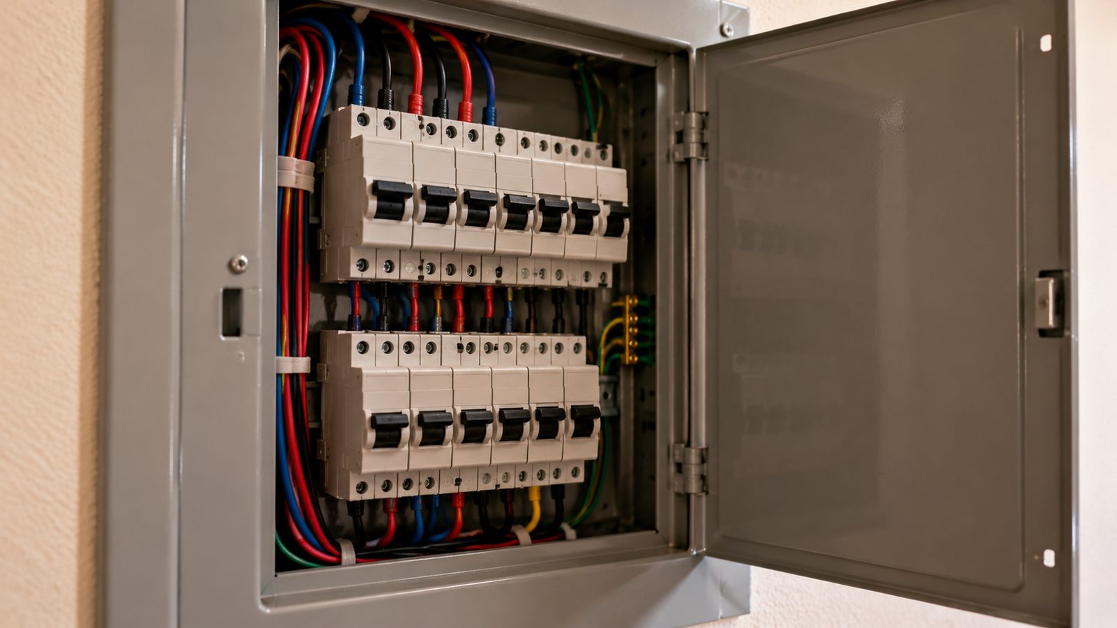 Quadro de disjuntores de uma residência